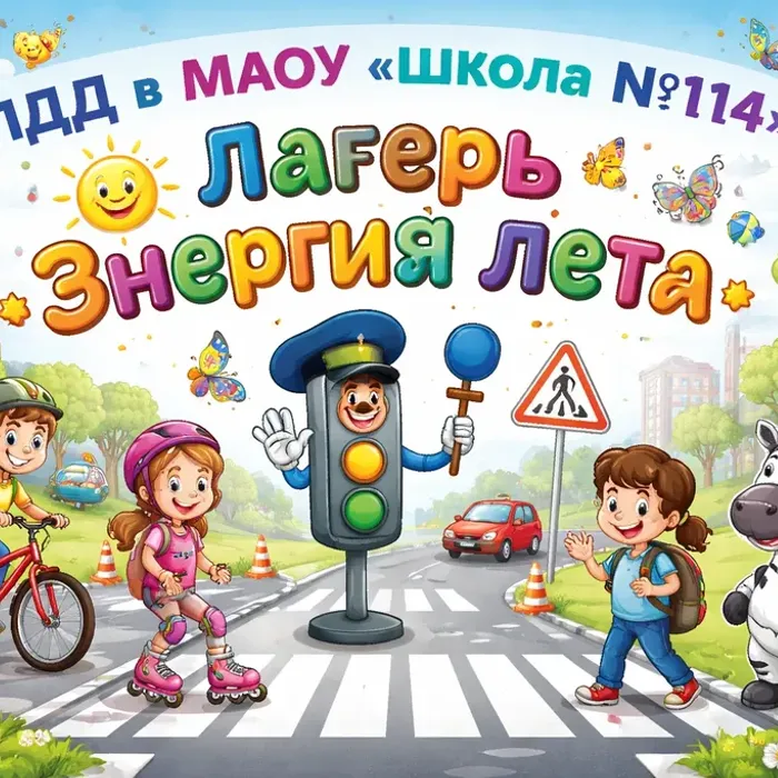 В нашем пришкольном лагере «Энергия лета» прошёл день, посвящённый правилам дорожного движения